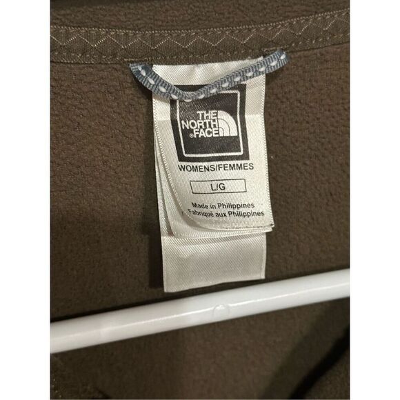 Women’s The North Face Tka 100 Microvelour 1/4 ZIP Fleece Pullover Brown Sz Larg - Picture 4 of 6